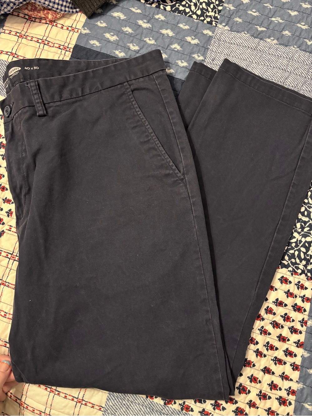Old Navy Men's Ultimate Slim Dark Navy Chinos